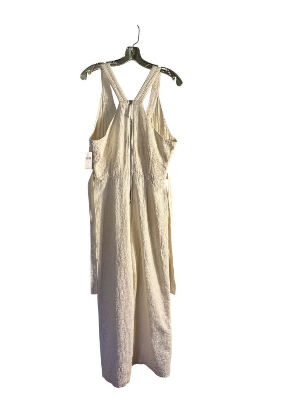 Anthropologie Demi Textured Jumpsuit in a cream featuring a wide-leg design - Picture 6 of 15